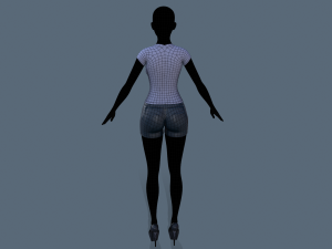 t-shirt and shorts Modèle 3D