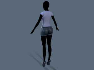 t-shirt and shorts Modèle 3D