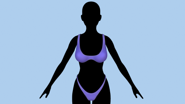 swimsuit 2 Model 3D .c4d .max .obj .3ds .fbx .stl .blend 
