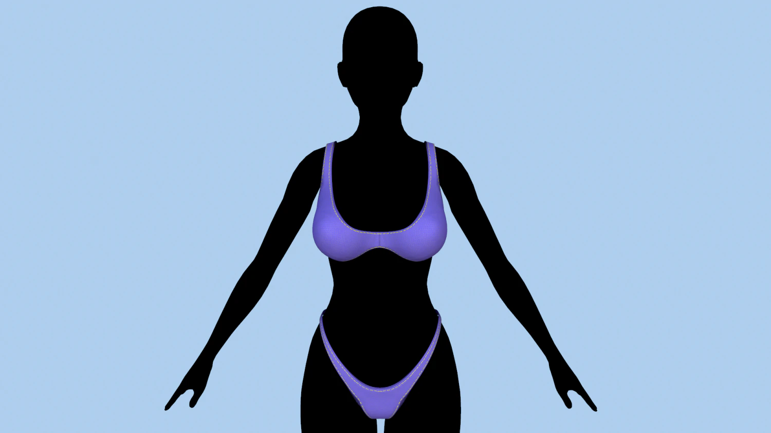 swimsuit 2 3D Model .c4d .max .obj .3ds .fbx .stl .blend 