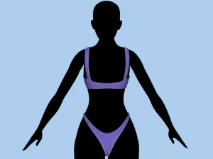 swimsuit 2 3D Model