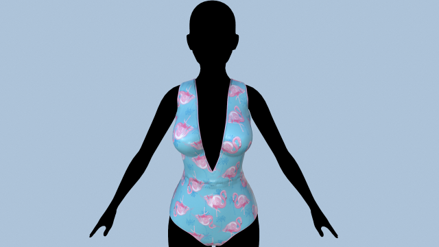 swimsuit 4 3D Model .c4d .max .obj .3ds .fbx .stl .blend 