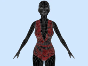 baju renang 5 Model 3D