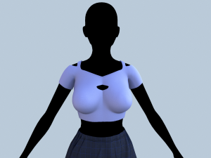 top and skirt 3Dモデル