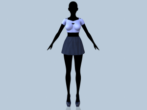 top and skirt 3D Model