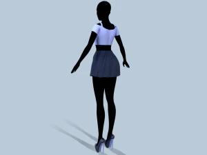 top and skirt 3D Model