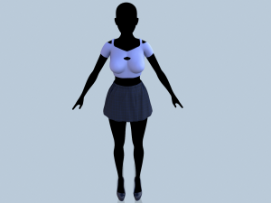 top and skirt 3Dモデル