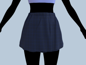 top and skirt 3Dモデル