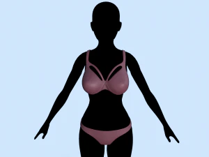 lingerie Modelo 3D