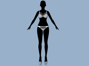 lingerie 2 Modelo 3D