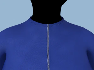 coat blue 3D Model