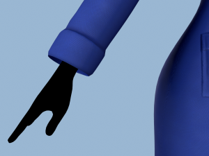 coat blue Modelo 3D