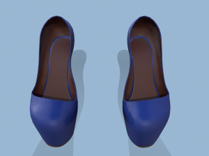 coat blue Modelo 3D