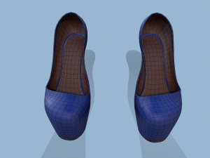 coat blue Modelo 3D