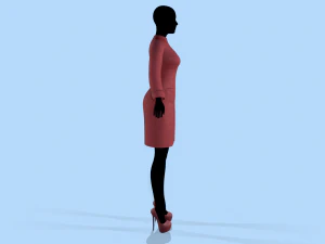coat red 3D Model
