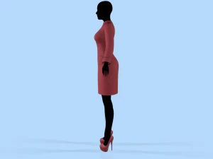 coat red 3D Model