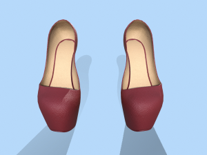 coat red Model 3D