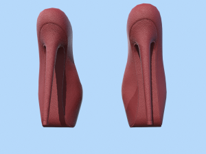 coat red Model 3D