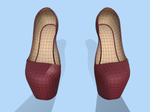 coat red Model 3D