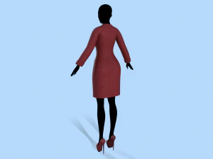 coat red 3D Model
