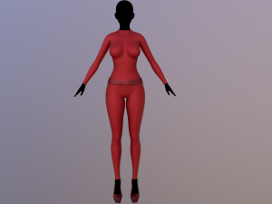 spy costume 2 3D Model