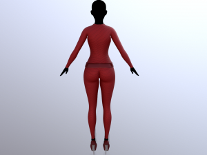 spy costume 2 3D Model
