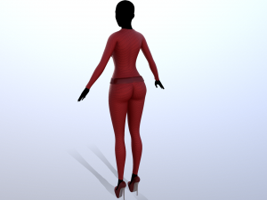 spy costume 2 3D Model