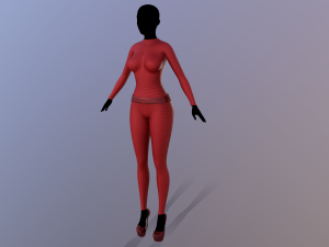 spy costume 2 3D Model