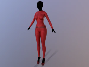spy costume 2 3D Model