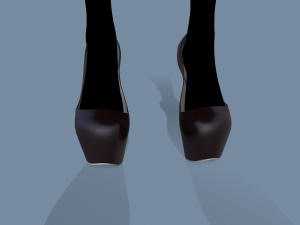 latex dress 3D 模型