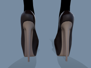 latex dress 3D 模型