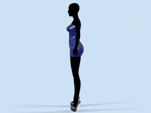 latex dress 2 3D Model