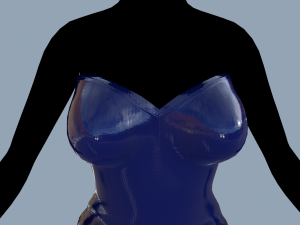 latex dress 2 Modèle 3D