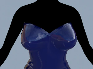 latex dress 2 3D Model