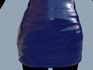 latex dress 2 Modèle 3D