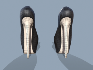 latex dress 2 Modèle 3D