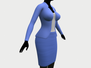 jacket and skirt 3D Model