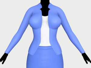 jacket and skirt 3D Model