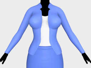 jacket and skirt 3D Model