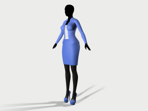 jacket and skirt 3D Model