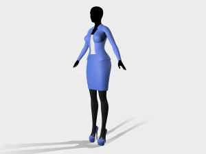 jacket and skirt 3D Model