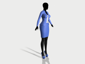 jacket and skirt 3D Model