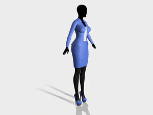 jacket and skirt 3D Model