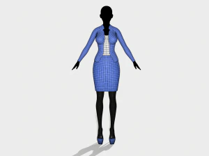 jacket and skirt 3D Model