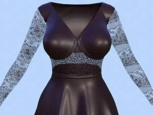 long dress 3D Model
