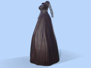long dress 3D Model