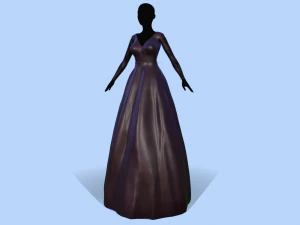 long dress 3D Model
