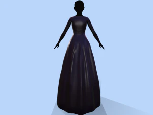 long dress 3D Model
