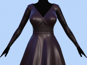 long dress 3D Model