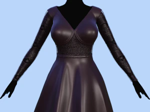 long dress 3D Model